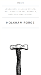 Mobile Screenshot of holkhamforge.co.uk